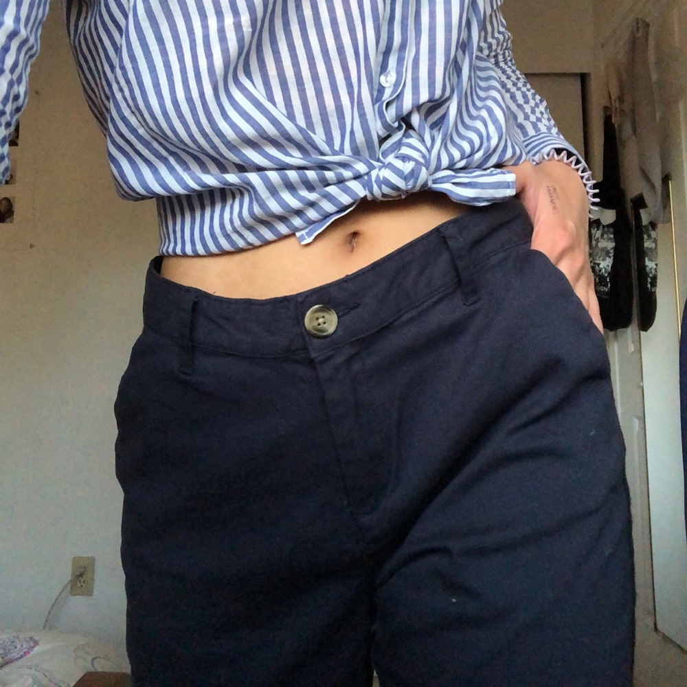 Navy work casual pants